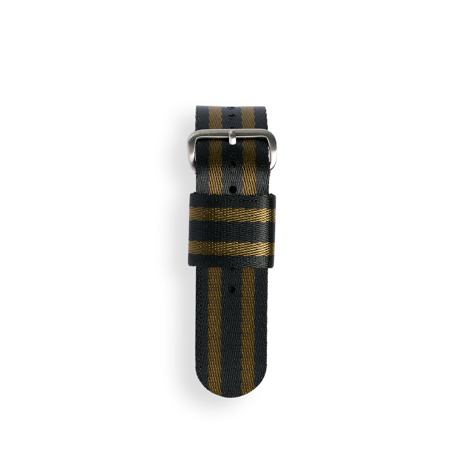 BLACK/OLIVE REGIMENTAL STRIPE STRAP - LORIER product image