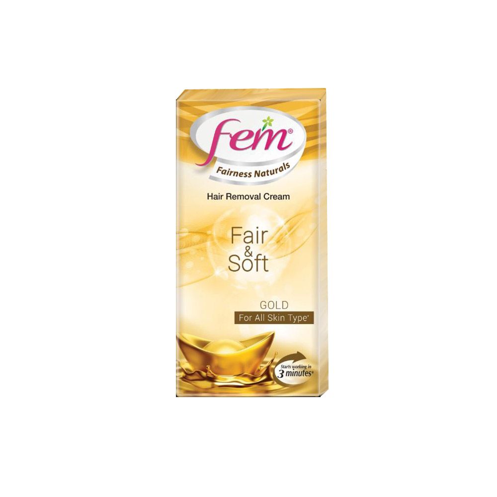 Fem Hair Removal Cream Natural Fair & Soft For All Skin Type, Dry Skin,  Oily Skin - 40 g