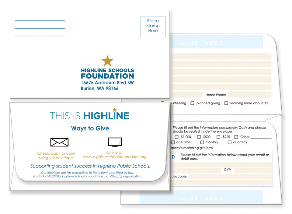 custom remittance envelopes donation