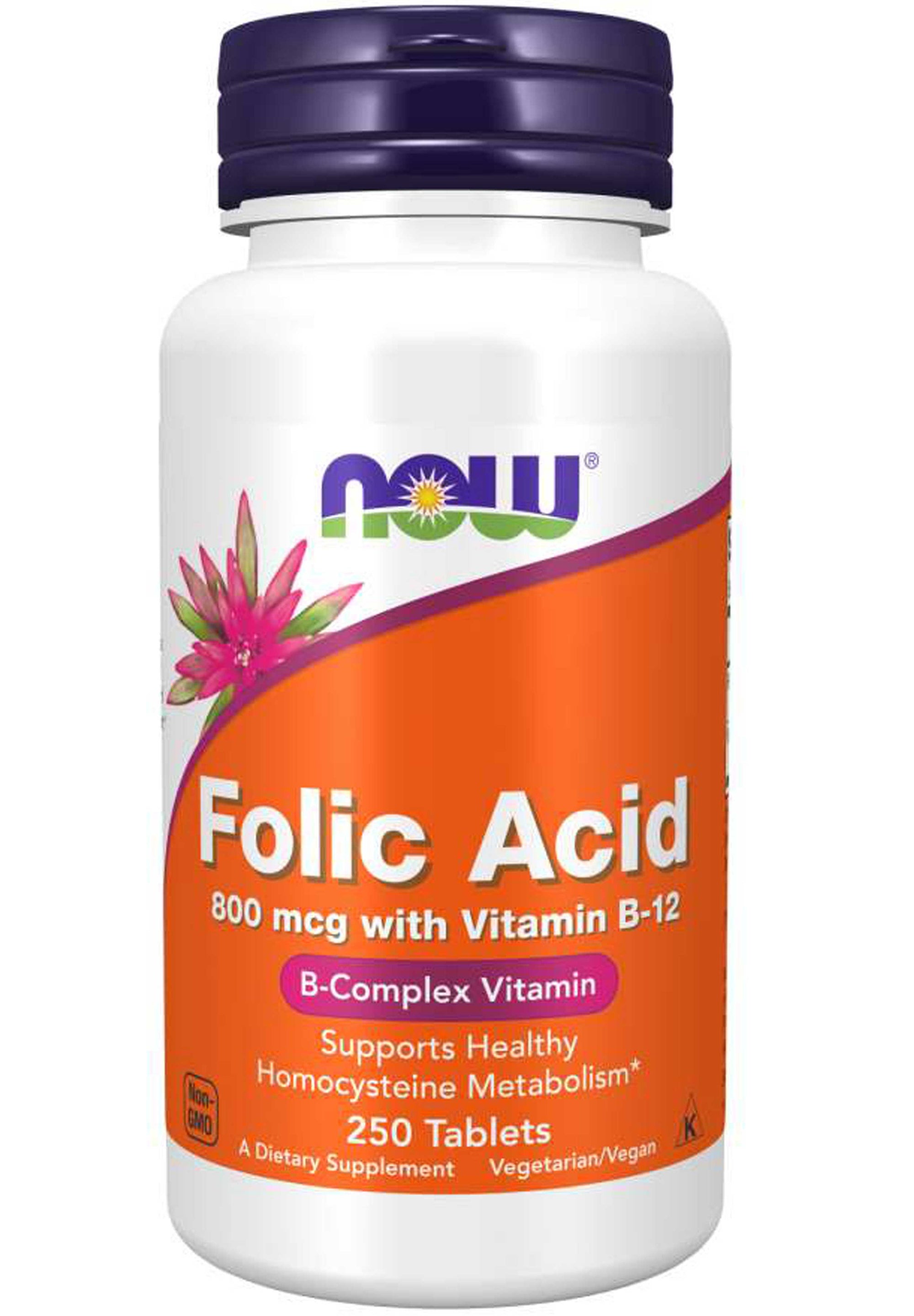 Now Folic Acid 800 Mcg Supplement First 4262