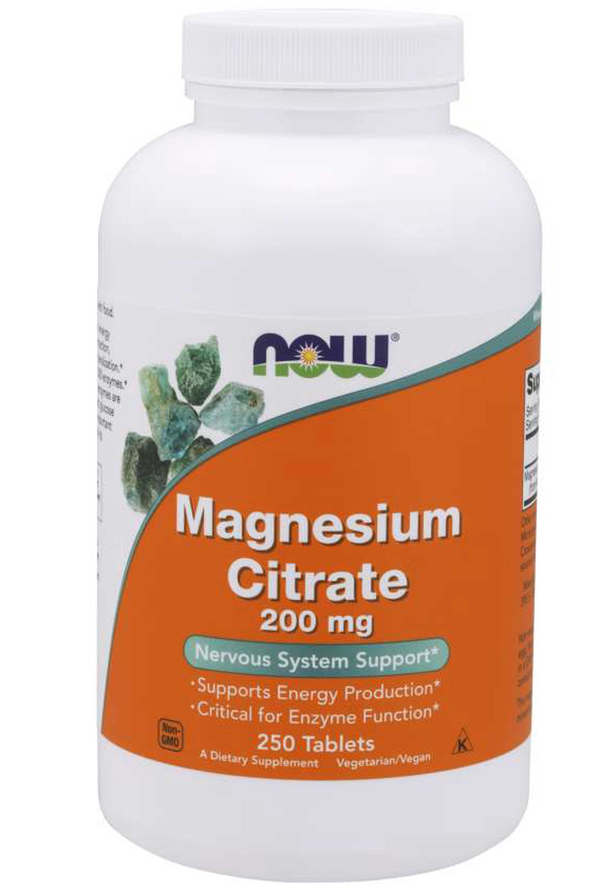 NOW Magnesium Citrate 200 mg Supplement First