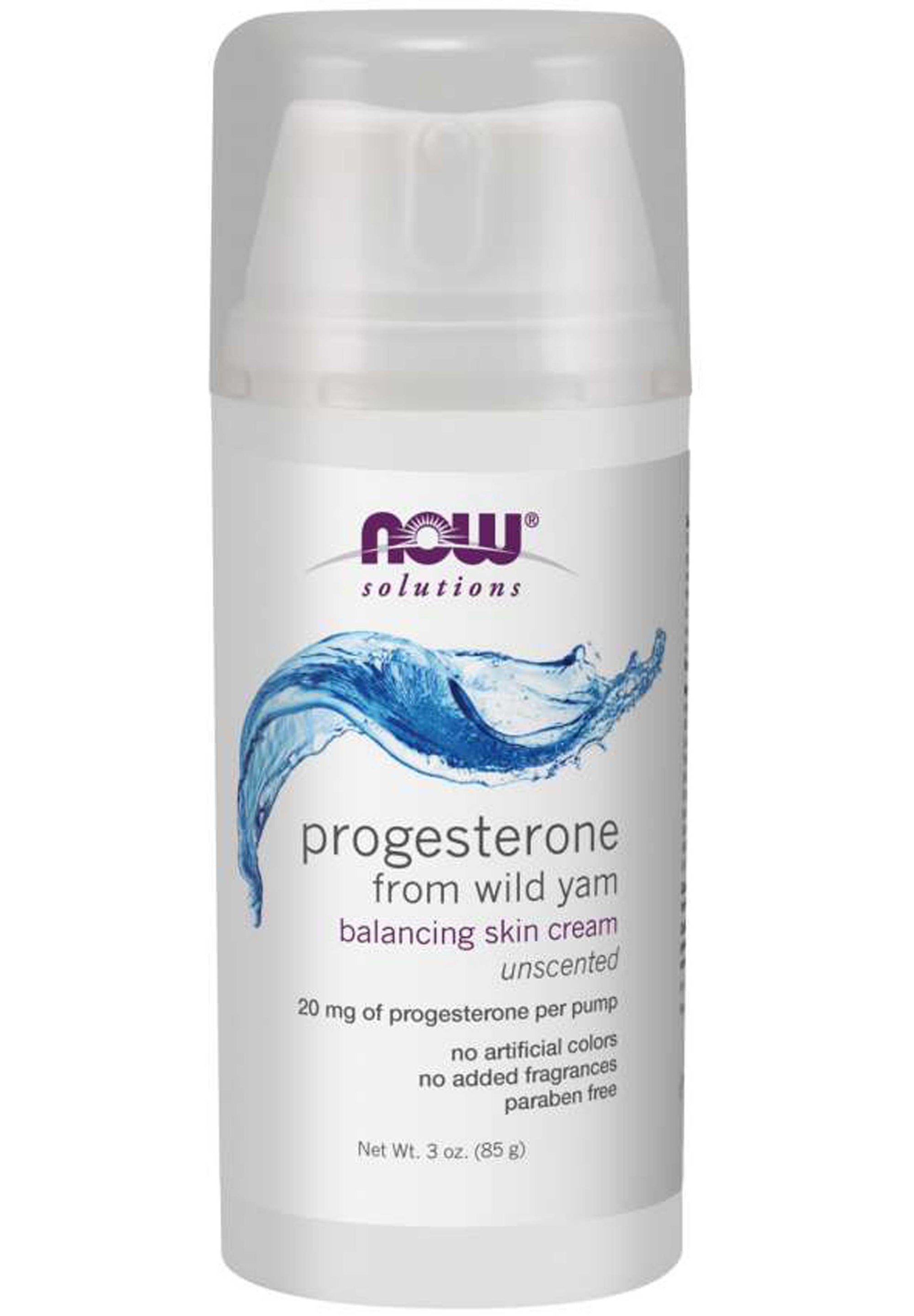 Now Solutions Progesterone From Wild Yam Balancing Skin Cream Supplement First