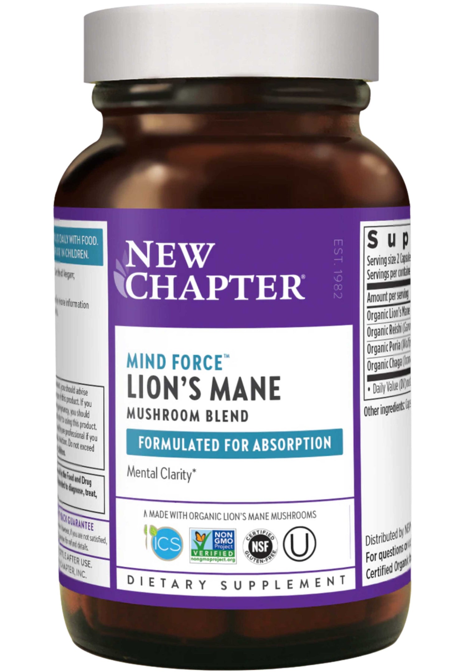 New Chapter Mind Force Lion’s Mane Mushroom Blend – Supplement First