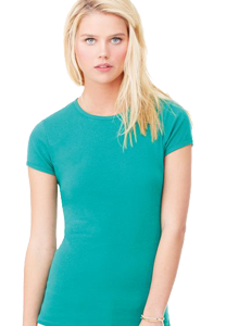 Green women's fitted t-shirt