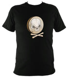 Mens skull and crossbones bodhran t-shirt