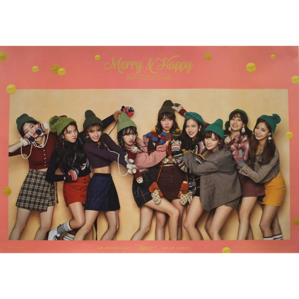 Twice 1st Album Repackage Merry Happy Happy Ver Poster Only