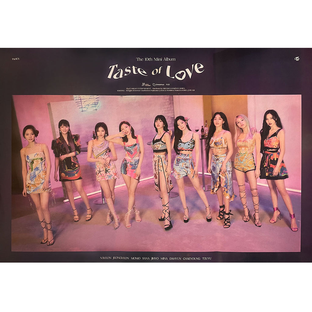 Twice 10th Mini Album Taste Of Love Fallen Ver Poster Only