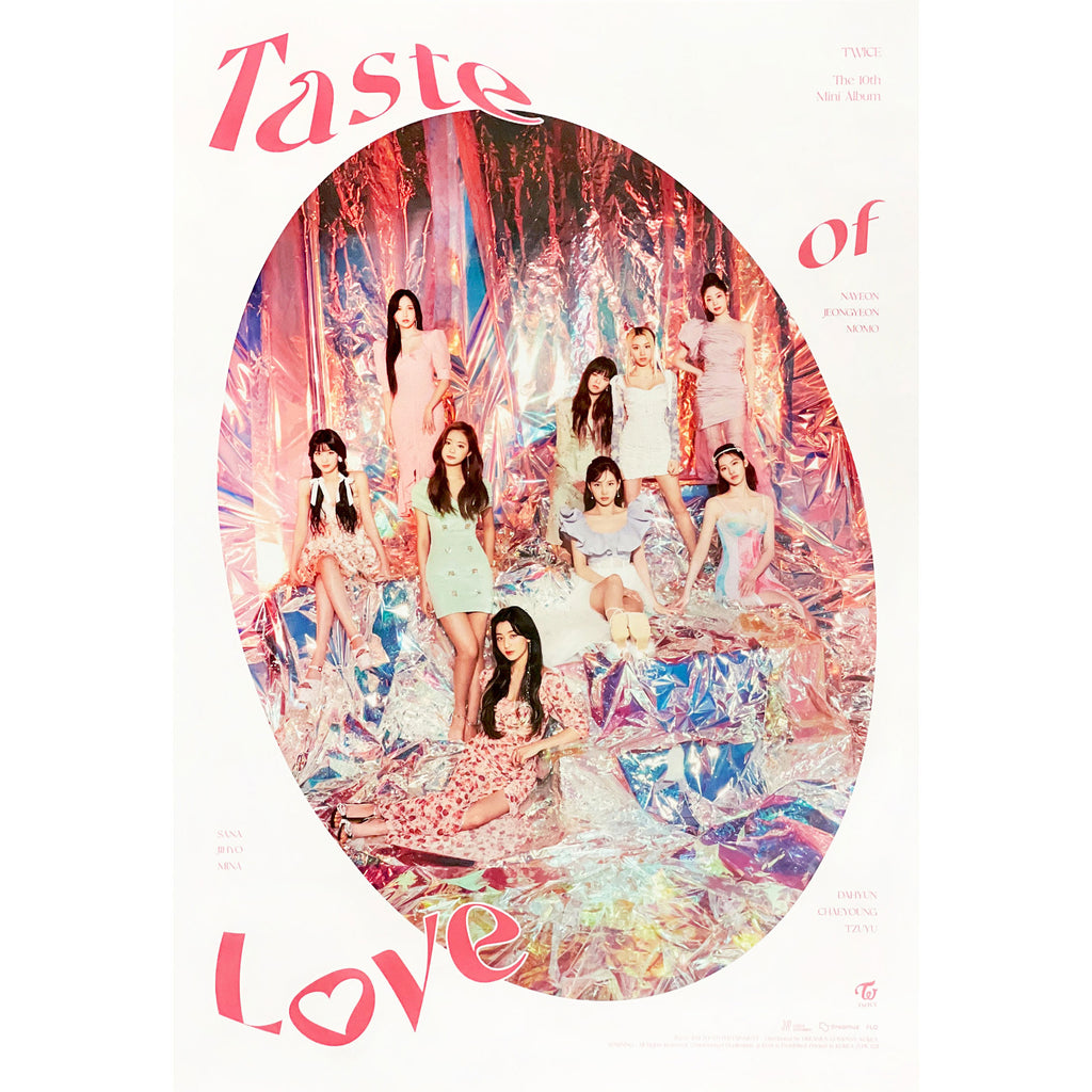 트와이스 Twice 10th Mini Album Taste Of Love In Love Ver Poster Only