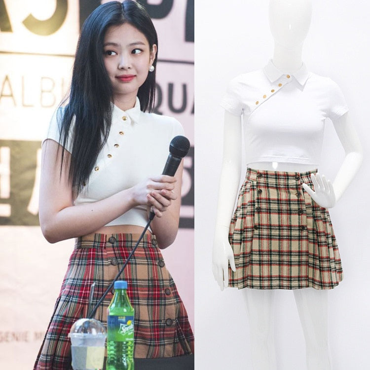 blackpink skirt outfit