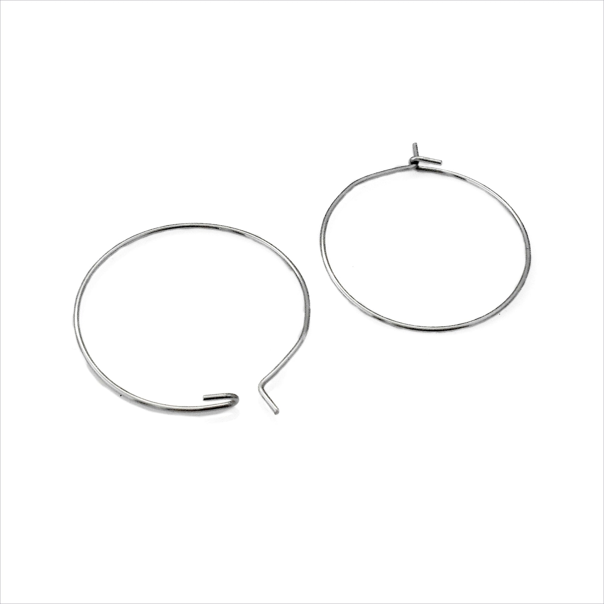 Stainless Steel 25mm Round Hoops – The Craft Armoury