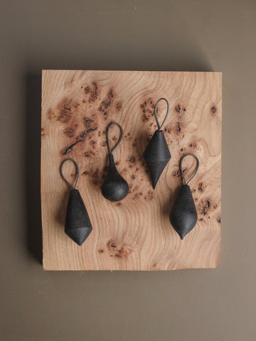 wooden bauble set made in the UK