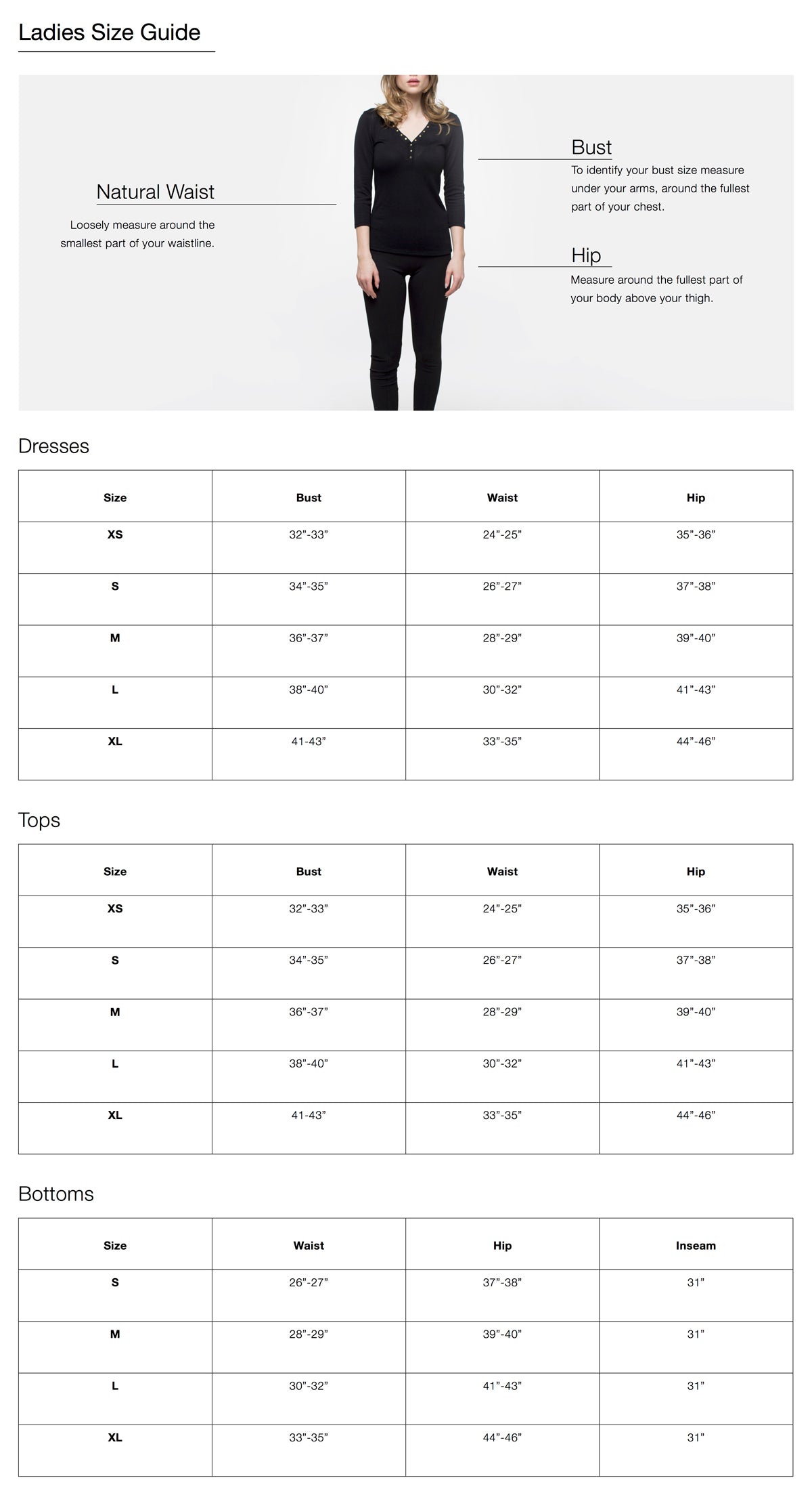 Big And Suit Size Chart