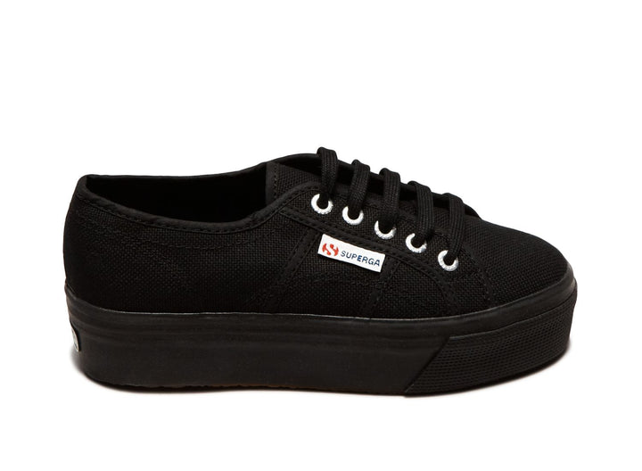 superga flatforms black