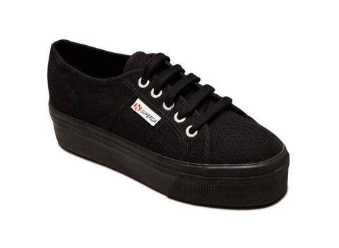 superga black platform sneakers