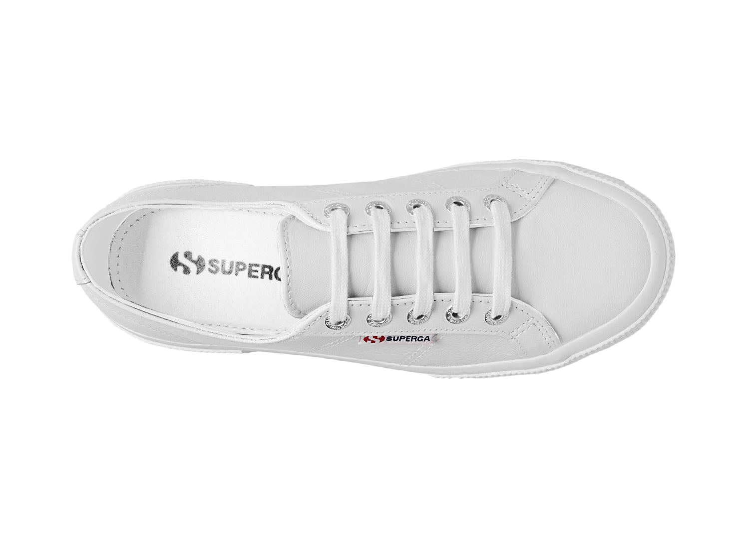 superga nappaleau white