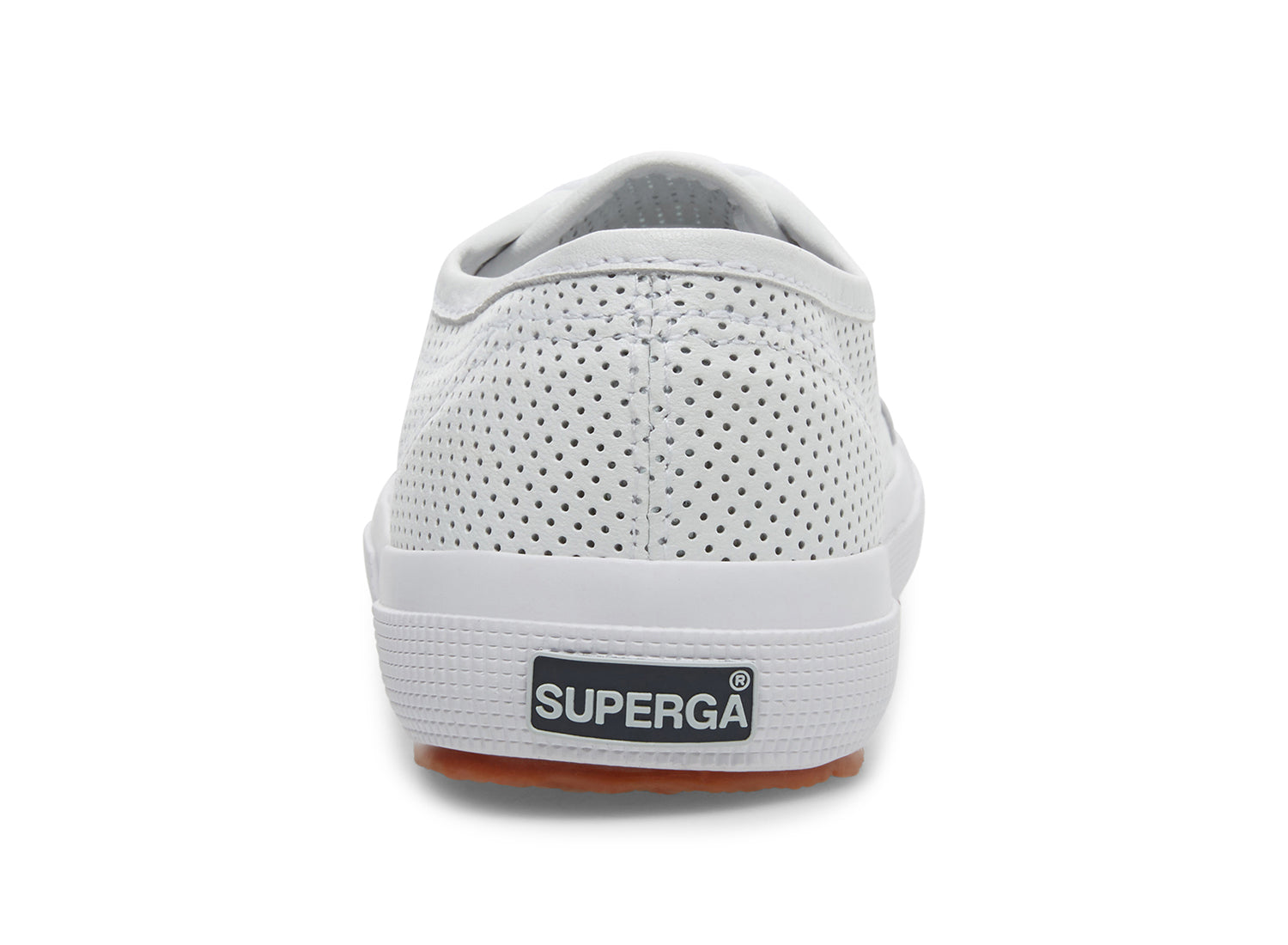 superga perforated leather sneakers