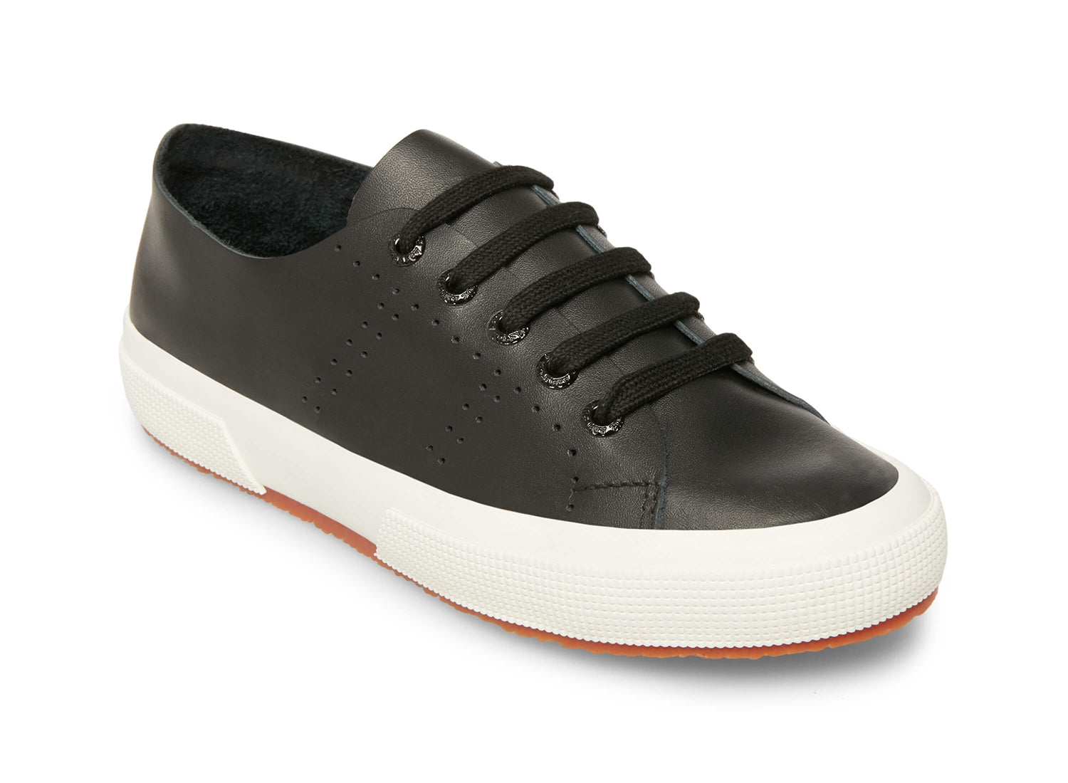 superga 275 black leather