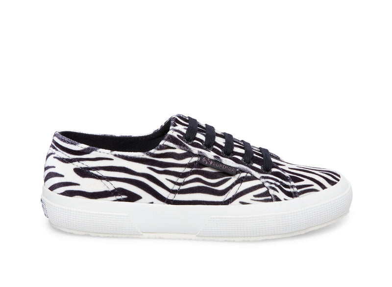 2750 FANVELVETW ZEBRA – Superga