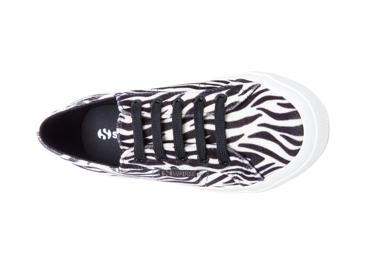 2750 FANVELVETW ZEBRA – Superga