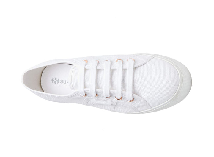 superga white rose gold platform