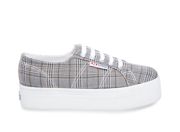 plaid slip on sneakers