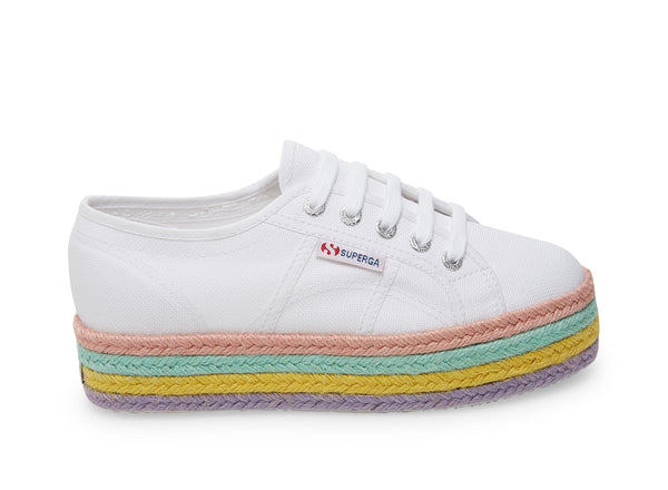 superga rainbow platform