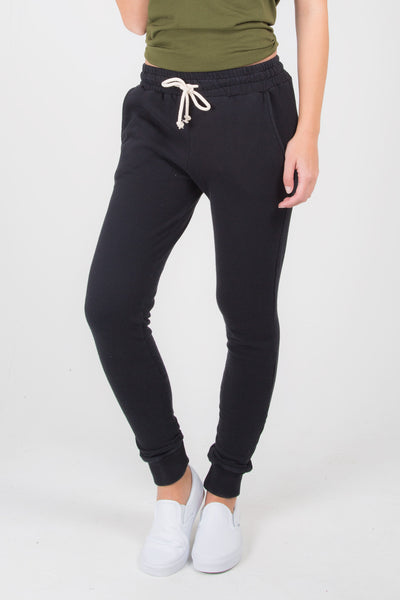 jogger pants women black