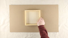 Square wooden frame