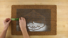 how to paint a doormat step by step