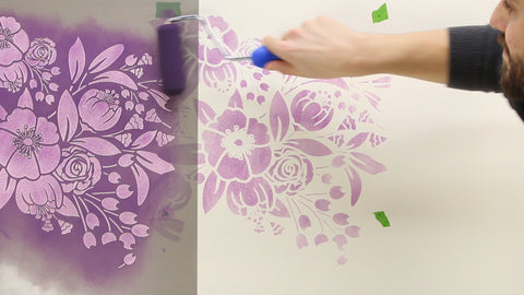 How to Stencil a Wall without Paint Bleed