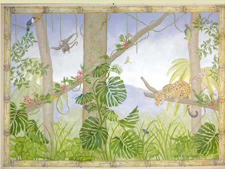 rainforest mural