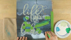 how to stencil with four colors