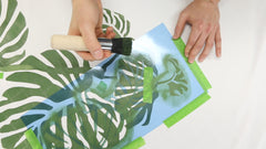 how to stencil a jungle scene