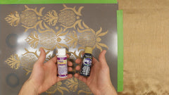 Mix paints for stenciling on fabric