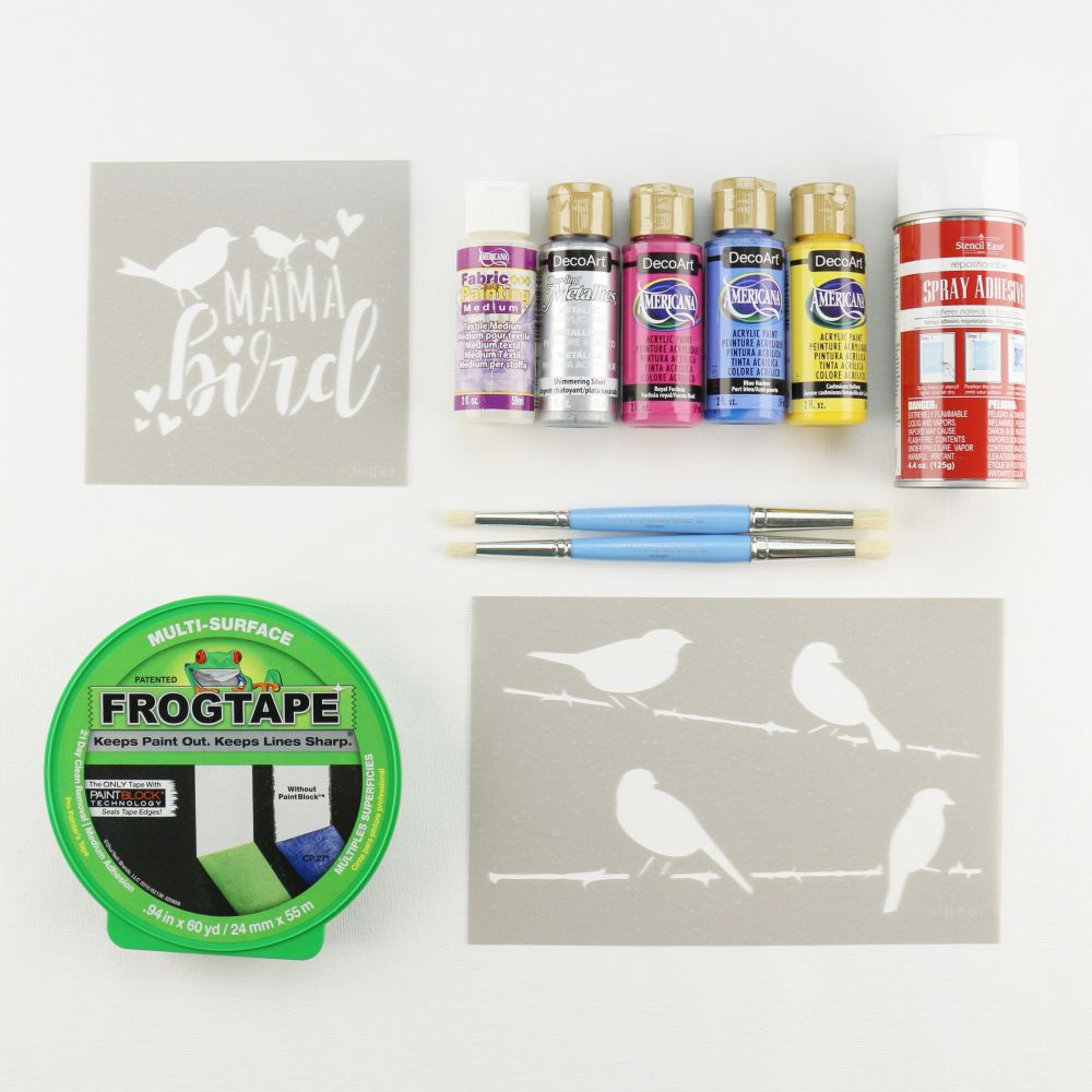 Mother's Day Mama Bird Stencil Kit