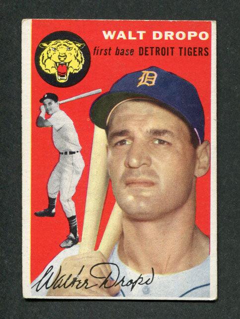 1954 Topps #18 Walt Dropo Detroit Tigers Baseball Card