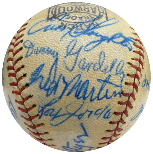 1950 St. Louis Cardinals Autographed Official League Baseball With 15 Total Signatures Including Enos Slaughter & Del Rice Beckett BAS #A52091 - RSA
