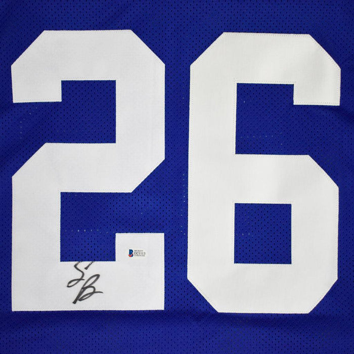 signed saquon barkley jersey