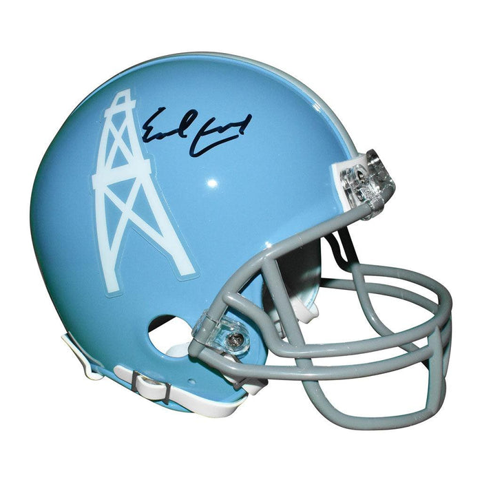 earl campbell autographed mini helmet