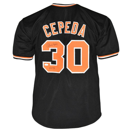 Orlando Cepeda Signed San Francisco White Baseball Jersey (JSA)