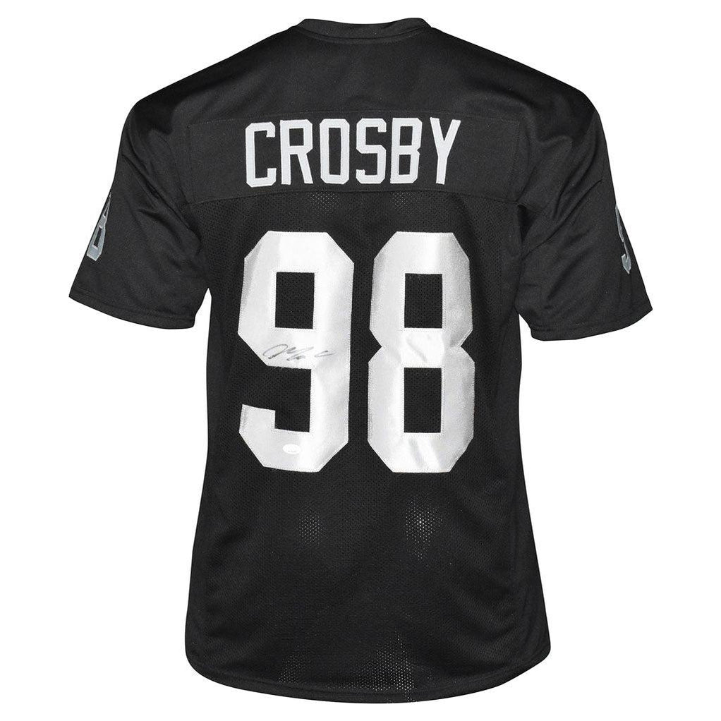 Maxx Crosby Signed Las Vegas Pro Black Football Jersey (JSA) — RSA