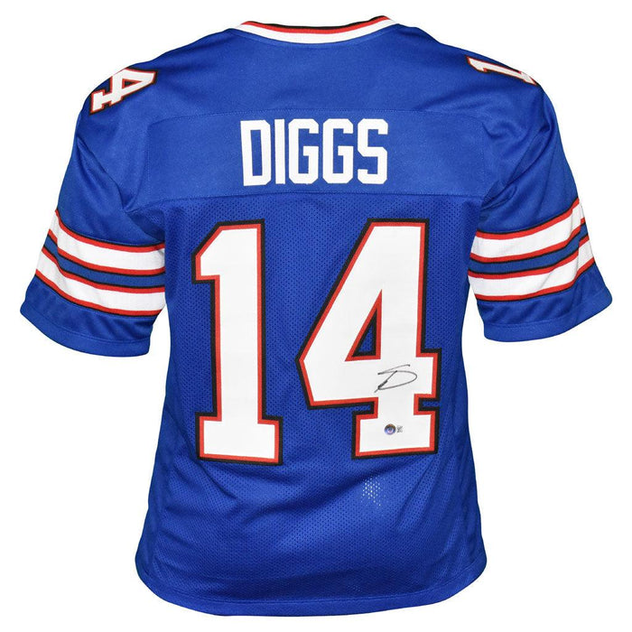 Stefon Diggs Signed White Custom Pro Style Football Jersey, 57% OFF