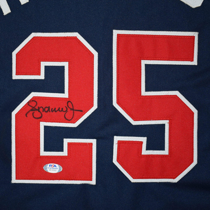 Andruw Jones Signed Atlanta Blue Baseball Jersey (JSA) — RSA