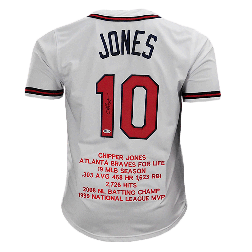 chipper jones baseball jersey