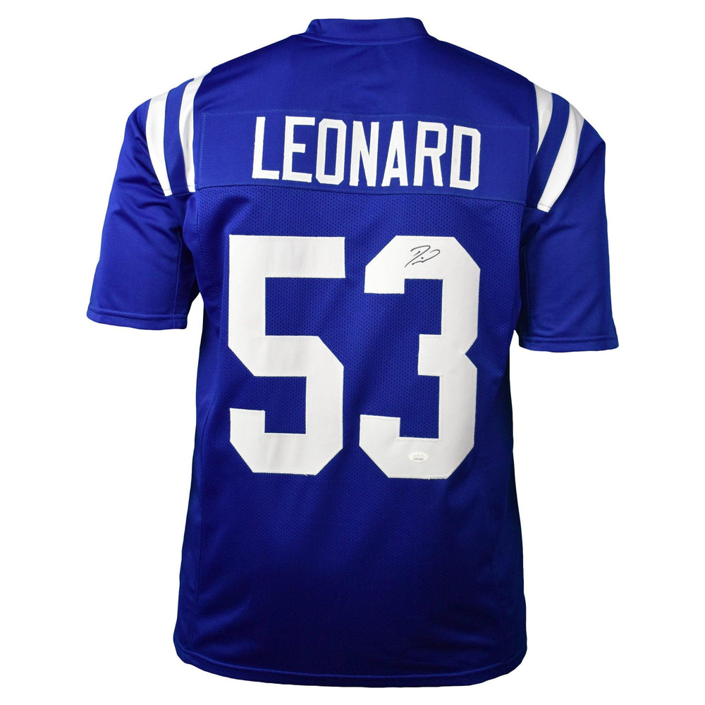 Darius Leonard Signed Blue Pro Edition Football Jersey Jsa Rsa