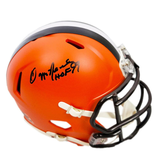 Ozzie Newsome Signed Cleveland Browns Speed Mini Replica Football Helm — Rsa 7211