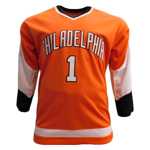 orange hockey jersey