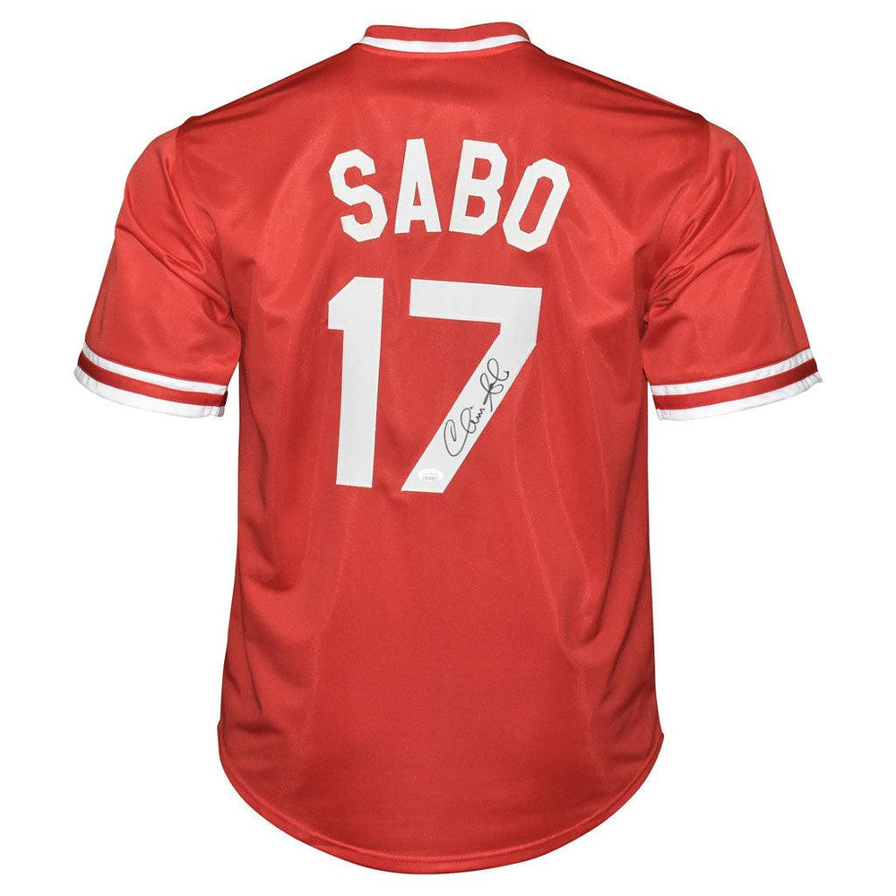 Chris Sabo Men's Cincinnati Reds Alternate Jersey - Black Holographic  Replica