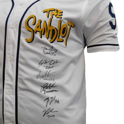 sandlot signed jersey