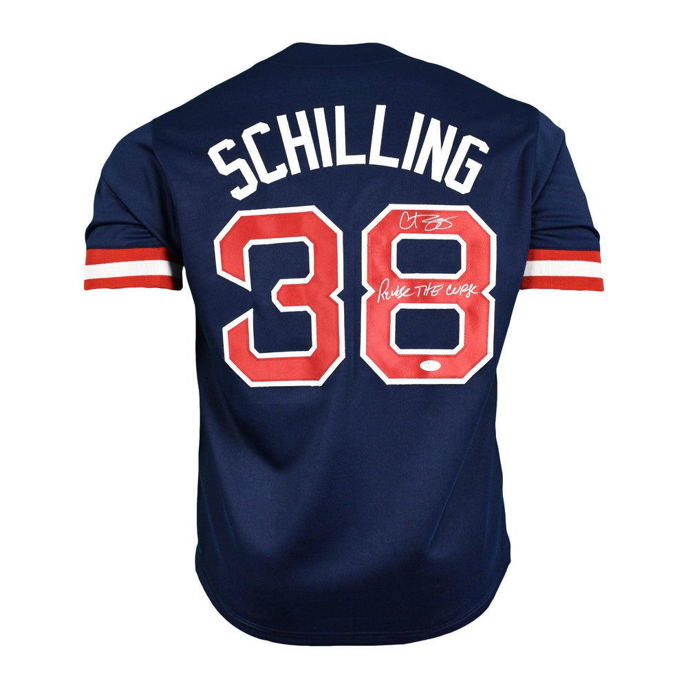 curt schilling autographed jersey